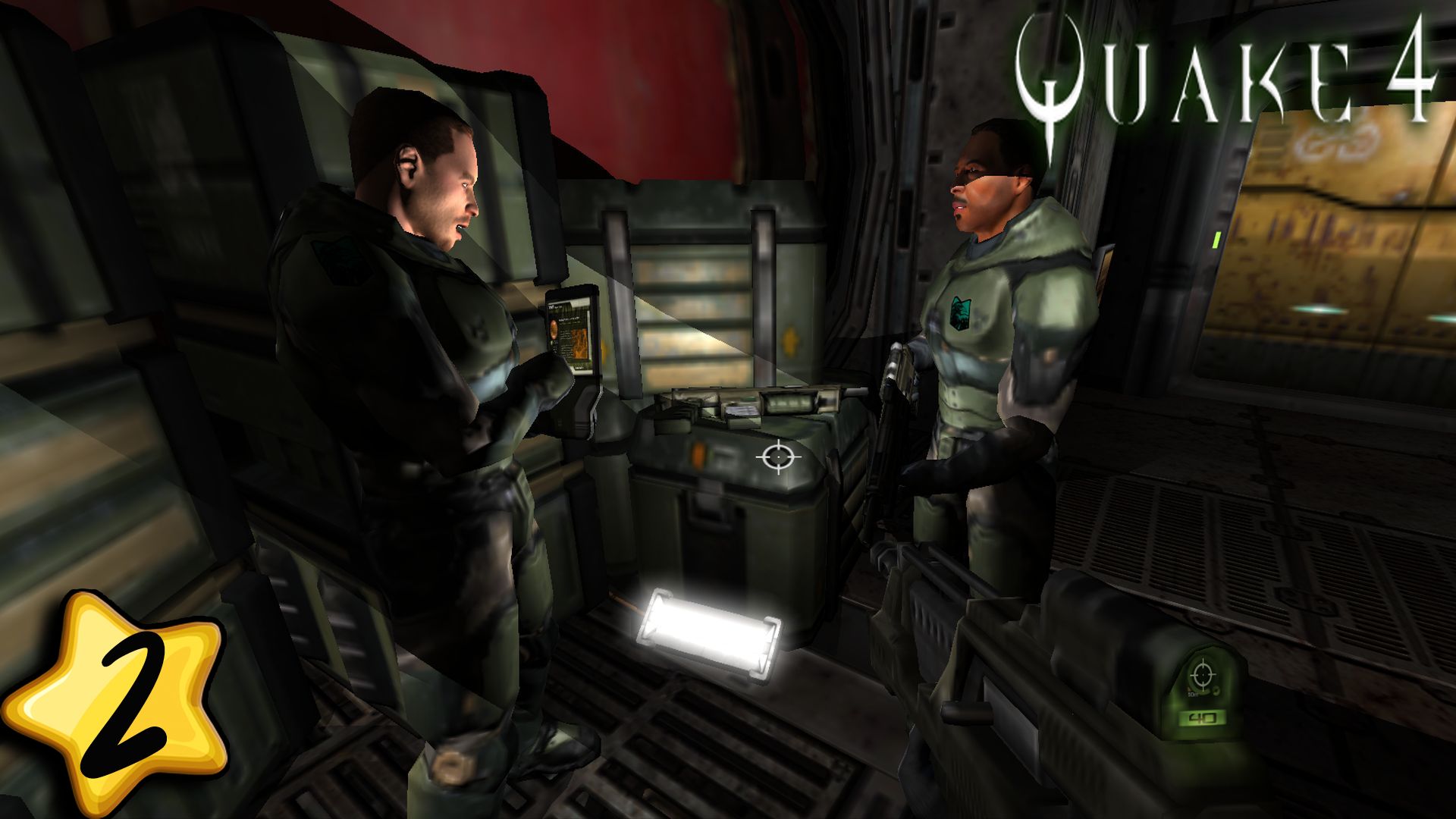Quake 4 ⫸ Прохождение #2 ⫸ Посадочная площадка