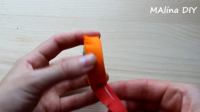 Радужный цветок из фоамирана. Просто и красиво|DIY|Easy rainbow foam flower scrunchie