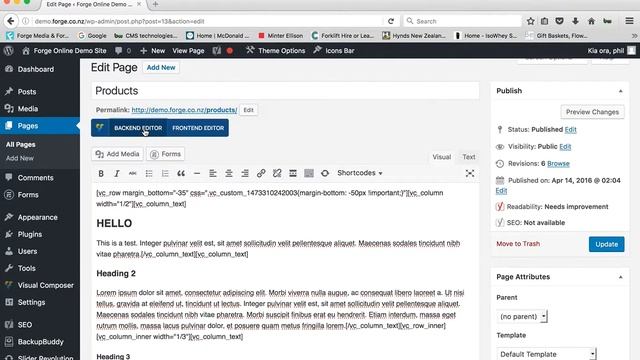 Forge WordPress Website Tutorial – Making Text Changes смотреть онлайн