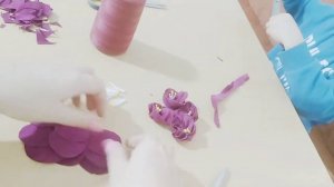 Цветы из ткани (трикотажа) своими руками/Простые цветы без склеивания