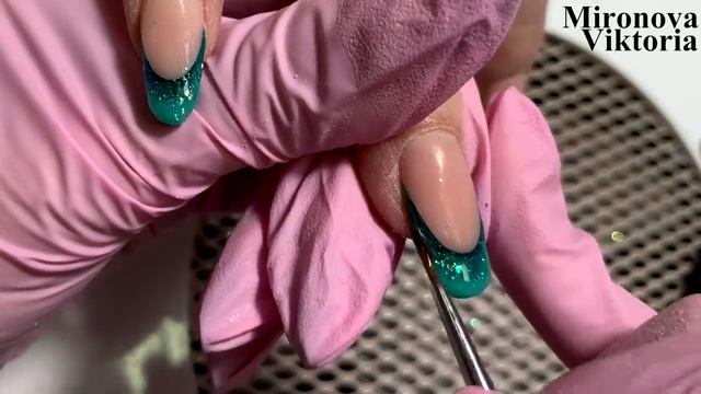 Как сделать яркий сочный выкладной  френч? Коррекция акрилатиком. Fast Gel.