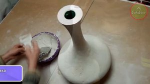 Декор для дома в виде большой вазы сделанной своими руками