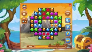 Как пройти уровень 101 игры Сокровища Пиратов