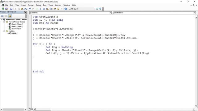 PART 225 - ROW WISE COUNT & COUNTA FUNCTIONS IN VBA (TAMIL) | Kallanai YT смотреть онлайн