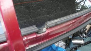 Логан устранение зазора между задним стеклом и багажником Logan