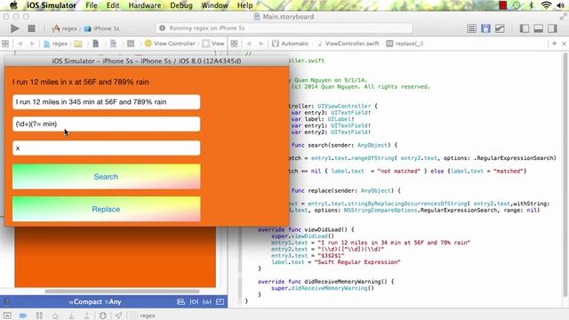 [Vietnamese] IOS 8 App with Swift: Using App for regex (#23) 10-13-2014 смотреть онлайн