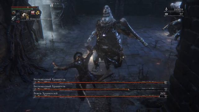 Bloodborne быстрый фарм самоцветов на 27% физ. урона. и кусков кровавика.