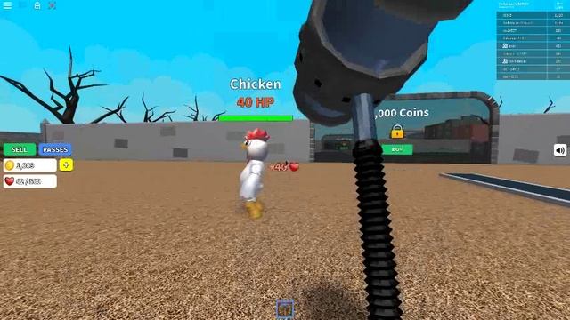 убиваем нубов и куриц в Weapon Simulator Roblox смотреть онлайн