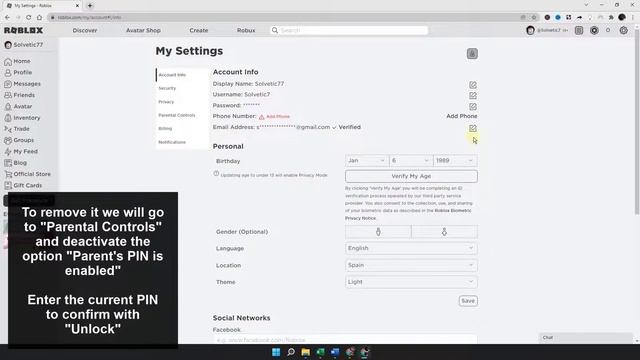 ❌ How to REMOVE PIN from your ROBLOX ACCOUNT ✔️ Set up Roblox смотреть онлайн