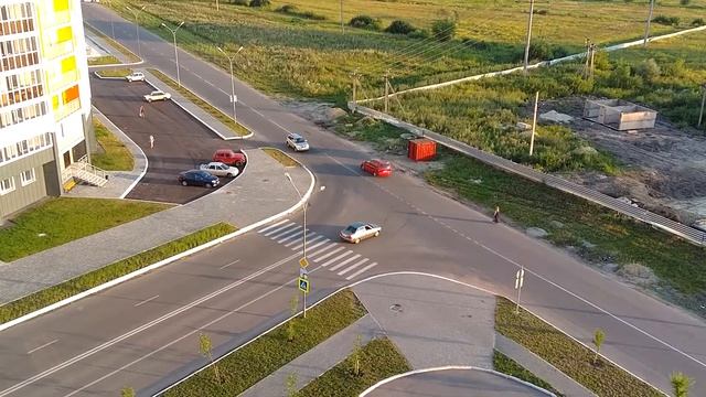Перекрёсток Изумрудная- Олимпийская в Спутнике. Пенза. смотреть онлайн