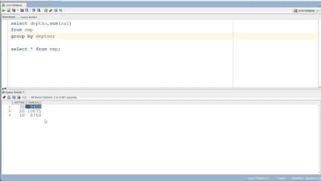 AGGREGATE FUNCTIONS in Oracle SQL | COUNT | SUM | AVG | MIN | MAX | SQL Tutorial in Telugu