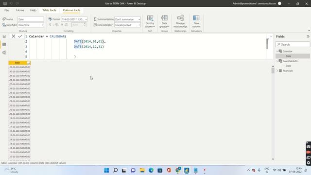 Calendar Vs Calendar Auto Dax Function| Power BI Dax Tutorial