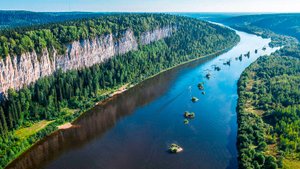 река Вишера- скала Ветлан