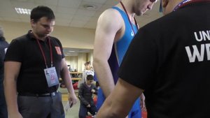 Взвешивание борцов, Москва 2018 год, весовая категория до 45 и 80 кг. отбор на мир.