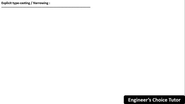Type Casting in Java | Java Programming Language | Java
