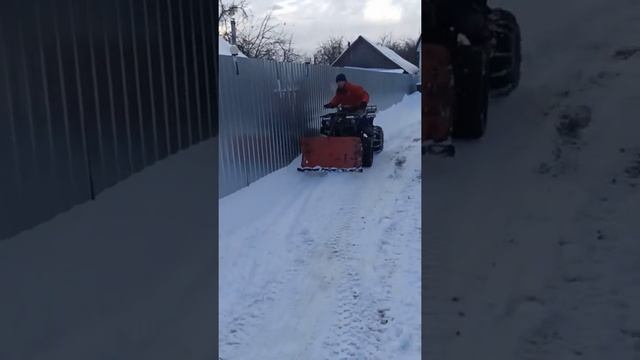 отвал для снега. китайский квадроцикл 150сс самый бюджетный вариант отвала смотреть онлайн