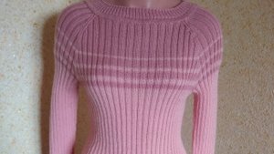 История вязаной вещи. Платье - лапша для любимой доченьки