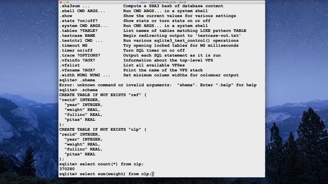Topic 4: Using SQLite3 interactively смотреть онлайн