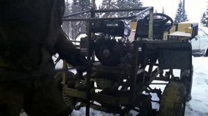 Вездеход на мостах от нивы.Продолжение