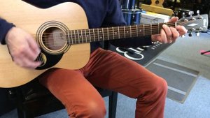 Cort AF510 folk guitar quick demo