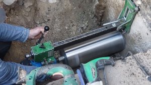 Алмазное сверление отверстия в фундаменте под канализацию