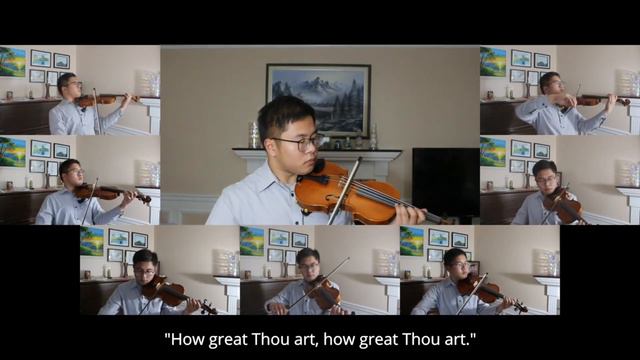 How Great Thou Art in violin orchestra arranged and played by JM Cabalsa смотреть онлайн