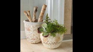 Декор цветочных горшков /DIY flower pot decor