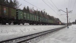 Электровоз 2ЭС10-001 "Гранит" - с грузовым поездом / Siemens / РЖД