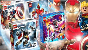 LEGO РОБОТЫ: ЧЕЛОВЕК-ПАУК | ТОР | ЖЕЛЕЗНЫЙ ЧЕЛОВЕК | КАПИТАН АМЕРИКА - СБОРКА MARVEL SUPER HEROES