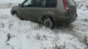 Подъём в гору на Nissan X-Trail T30