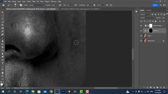 high end skin retouch with dodge & burn in photoshop | adobe photoshop смотреть онлайн