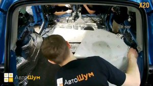 Шумоизоляция багажника с арками Renault Kaptur в уровне Премиум. АвтоШум.