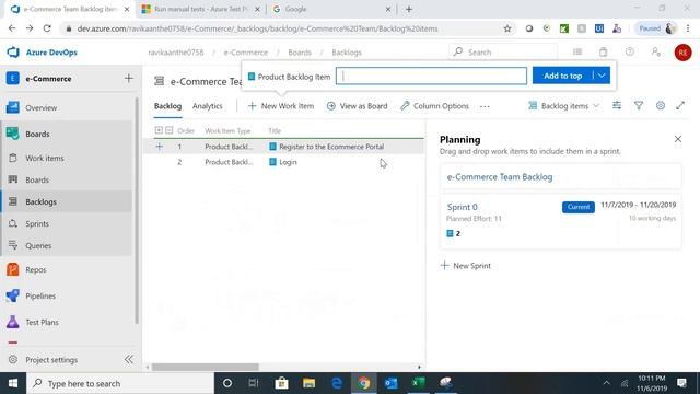 Azure DevOps - Lesson 01|Test Management | Azure Boards, Backlogs & Sprints | Project Configuration