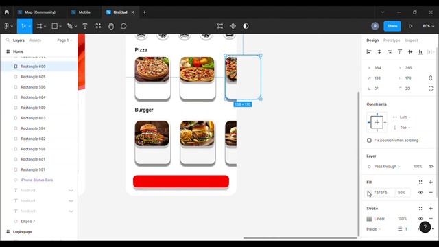 food Delivery App design in figma with Prototype | Mobile App Design #figmatutorial  #uidesign #uxu