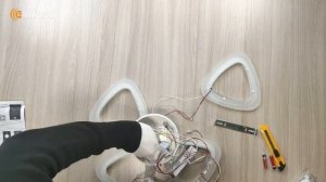 Сборка управляемой светодиодной люстры ROOM 48W 4TR APP.