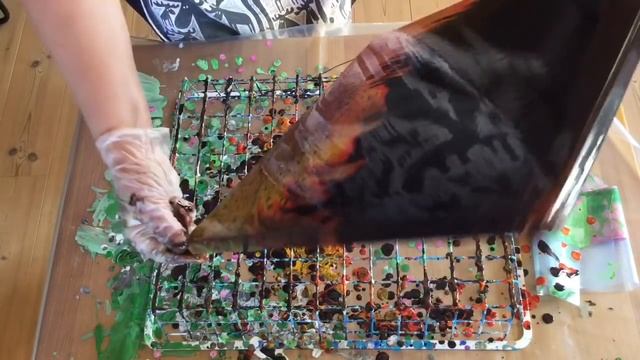 ( 23 ) Fluid Painting. - Universal Existence - Swirl on Swirl on 40x40cm canvas смотреть онлайн