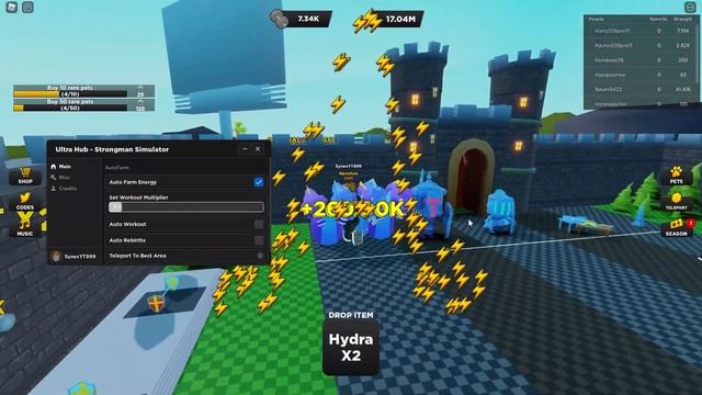 ?️Strongman Simulator?️ SCRIPT/GUI | AUTO FARM | AUTO WORKOUT *2022* (Showcase) (Pastebin) | Roblox смотреть онлайн