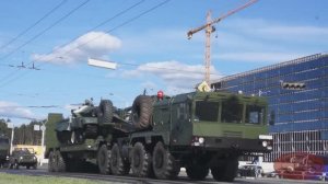 Перегон военной техники в Минске к параду в 2020 году