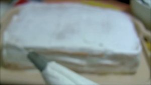 Бисквитный торт с фруктами и желе (фруктовый торт)  Sponge cake with fruit and jelly (fruit cake)