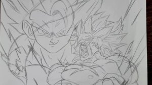 Drawing Broly Berserk Mode and Gogeta | | Redraw fan's Drawing