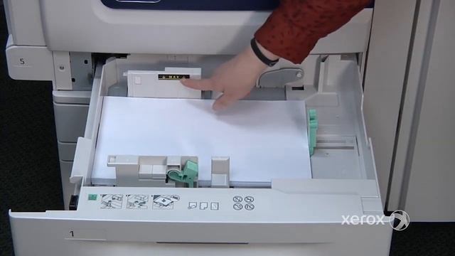 How To Load Paper Into The Trays On The Xerox Printer