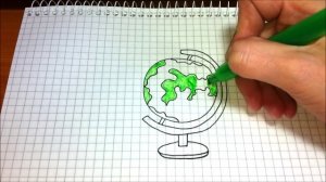 Простые рисунки #214 Глобус