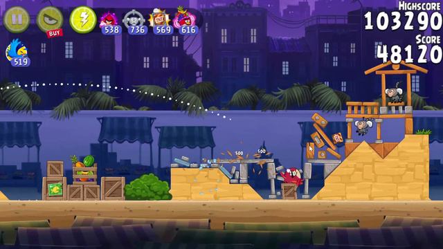 Angry Birds Rio Android Gameplay walkthrough Part 45 || MARKET MAYHEM-Defeated the Monkey King. смотреть онлайн