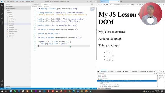 Javascript Tutorial for Beginners | DOM | Events | Basic Javascript - P7 (Tagalog - Filipino Style)
