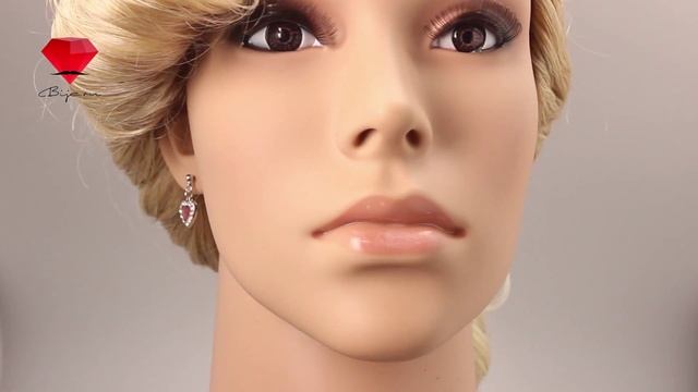 Bije.ru: Серьги в виде сердца-подвески, обрамленного бриллиантовыми фианитами Placida (Плацида) смотреть онлайн