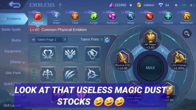 HOW TO CONVERT BATTLE POINTS INTO MAGIC DUST! EASY TRICK TO MAX YOUR EMBLEMS  | ML Tutorial 2022