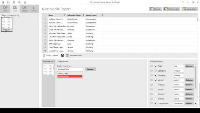 Create Mobile Report using SQL Server Tables in SQL Server 2017 & 2016 ...