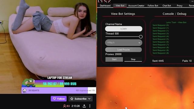 New Twitch Bot | Live View Bot | Twitch Tool +400 Live Viewers смотреть онлайн