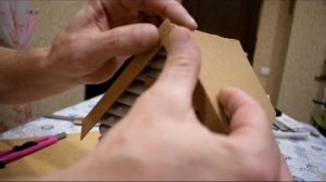 DIY. Деревенский домик зимой ( новогодний, рождественский) из картона, своими руками.Village house.