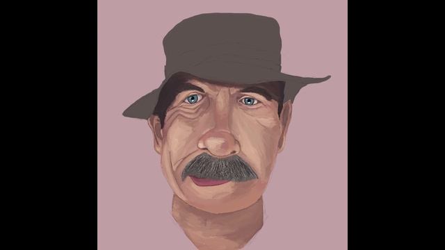 Процесс рисования в Procreate.